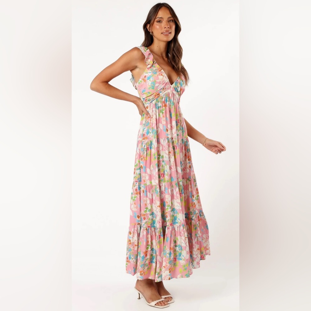 Petal & Pup Pink Floral Maxi Dress